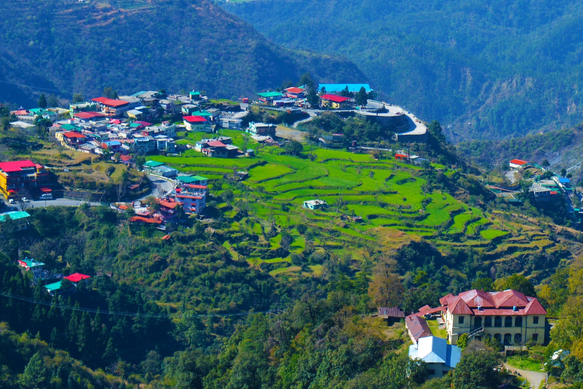 Mountain View in Mussoorie, Dehradun, Uttarakhand